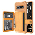 Miniatyrbillede 9 af 11: Samsung Galaxy S10 - Praktisk Smart Cover med kortrum Svart