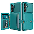 Pikkukuva 1 / 11: Samsung Galaxy S24 Plus-Elegant Plånboksfodral med Magnetisk Hållare Grön