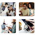 Miniatyrbilde 9 av 11: iPhone 14 Pro Max Skärmskydd med sekretessfunktion (3-pack) Transparent