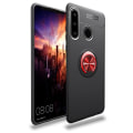 Miniatyrbilde 4 av 10: Huawei P30 Lite - Praktiskt Silikonskal med Ringhållare (EPIC) Röd