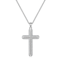 Pikkukuva 1 / 4: Hög Kvalitets Kors Halsband Silver