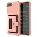 Genomtänkt Skal med Kortfack - iPhone 7 Plus Roséguld
