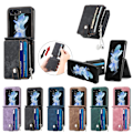Miniatyrbilde 3 av 11: Galaxy Z Flip 5 5G - 2 i 1 Plånboksfutteral med kortlomme Marine blue