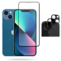 Miniatyrbillede 3 af 11: 2-PACK iPhone 14 - 2.5D Sk�rmskydd + Kameralinsskydd 0,3mm Transparent