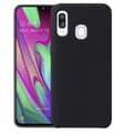 Samsung Galaxy A40 - Skyddande Matt Silikonskal Svart