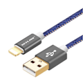 Miniatyrbild 1 av 9: USB Slitstark Snabbladdningskabel 100cm (Lightning) Blå