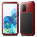 Samsung Galaxy S20 - Skyddande Aluminium Skal Röd