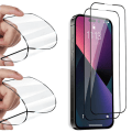 Miniatyrbilde 1 av 11: iPhone 15 - 2-Pack Keramiskt Skärmskydd HD 0,3mm Transparent, Black Outline