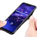 Miniatyrbild 5 av 11: Huawei Mate 20 Lite - HYBRID-Skal med Ringhållare från FLOVEME Grå Grå