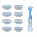 Miniatyrbild 1 av 11: Skonsamma Rakhyvlar (4-Pack,8-Pack) Blå 8-Pack