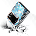 Miniatyrbild 8 av 11: Samsung Galaxy Z Flip 4 - Marmor Skyddsskal Blå