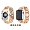 Miniatyrbild 3 av 8: Stilren Länk i Rostfritt Stål till Apple Watch 38mm (3/2/1) Guld