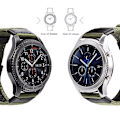 Miniatyrbillede 9 af 11: Stilfuldt Nylonarmbånd - Samsung Galaxy Watch S3 Frontier Kaffe