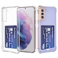 Pikkukuva 1 / 10: Samsung Galaxy S21 - Skal med Korthållare Transparent