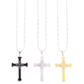 Miniatyrbillede 4 af 11: Stilrent Kors Halsband Silver