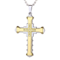 Miniatyrbilde 6 av 11: Stilrent Kors Halsband Guld