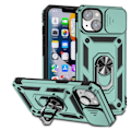 Miniatyrbillede 7 af 11: iPhone 13 Mini - Elegant Skal med Inbyggd Ringhållare för Ultimat Grepp Svart