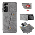 Miniatyrbild 10 av 11: Lyxigt PC Läder Retro Flip Fashion Plånboksfodral för A05S 4G Röd