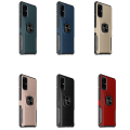Miniatyrbild 9 av 11: Samsung Galaxy A71 - Leman Skal med Ringhållare Mörkblå