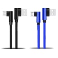 Miniatyrbilde 6 av 11: Effektfull Slittålig Snabbladdnings Kabel Micro-USB Röd 1 Meter