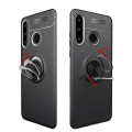 Miniatyrbilde 10 av 10: Huawei P30 Lite - Praktiskt Silikonskal med Ringhållare (EPIC) Blå
