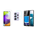Miniatyrbillede 3 af 11: Samsung Galaxy A72 1 Set Skal + Skärmskydd + Kameralinsskydd Transparent