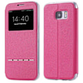 Miniatyrbild 1 av 11: Smartfodral med Svarsfunktion - Samsung Galaxy A7 (Modell 2017) Rosa