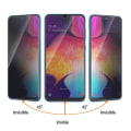 Miniatyrbilde 4 av 11: Samsung A70 Anti-Spy Skärmskydd 9H Screen-Fit Transparent Sekretessglas