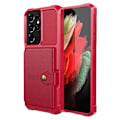 Pikkukuva 5 / 11: Samsung Galaxy S21 Ultra - Skal med Korthållare Roséguld