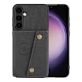 Miniatyrbillede 7 af 11: Samsung Galaxy S24 Plus - Lyxigt Retro Flip Fashion Plånboksskal Svart