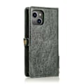 Miniatyrbillede 1 af 11: iPhone 15 -  Lyxigt Läder Plånboksfodral med Silikonskal och Korthållare Grön