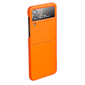 Pikkukuva 1 / 11: Stötdämpande matt fast PC-skal för Samsung Galaxy Z Flip 4 Orange