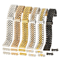 Pikkukuva 7 / 8: Robust Rostfritt Stål Klockarmbands Länk Guld 18mm