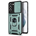 Miniatyrbillede 4 af 11: Samsung Galaxy S24 - Elegant Skydd med 360° Ringhållare för Extra Säkerhet och Stil Silver
