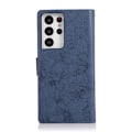 Miniatyrbild 8 av 11: Samsung Galaxy S21 Ultra - Elegant Praktiskt Plånboksfodral Mörkblå