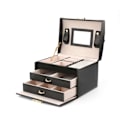 Miniatyrbillede 1 af 3: Lyxig Smyckeslåda - Kompakt Design med Maximalt Stilutrymme Black