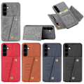 Miniatyrbilde 3 av 11: Samsung Galaxy S24 Plus - Lyxigt Retro Flip Fashion Plånboksskal Svart