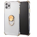 Miniatyrbillede 11 af 11: iPhone 11 Pro Max - Skyddande Praktiskt Skal med Ringhållare Black Svart