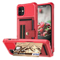 Pikkukuva 7 / 11: iPhone 12 - Stilrent Skal med Korthållare Red
