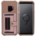 Samsung Galaxy S9 - Stilrent Skyddsskal med Kortfack Roséguld Roséguld