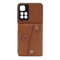 Pikkukuva 7 / 11: Xiaomi Redmi Note 11 Pro 5G - Skal med Korthållare Light brown