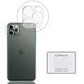 Pikkukuva 2 / 11: iPh 11 Pro Max 3-PACK Bakre Kameralinsskydd 9H 2.5D FullCover Transparent/Genomskinlig