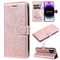 Miniatyrbillede 1 af 11: iPhone 14 Pro Max - Plånboksfodral Roséguld