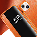 Miniatyrbild 1 av 11: iPhone 13 mini - Skyddsfodral med Fönster och Fack Orange