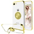 Miniatyrbild 2 av 11: iPhone 8 - Robust Silikonskal med Ringh�llare Svart