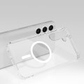 Miniatyrbillede 5 af 11: Magnetiskt trådlöst laddningsskal i PC-material för Galaxy S21 plus Transparent