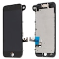 Miniatyrbild 1 av 2: iPhone 7 komplett LCD skärm med smådelar Svart Svart