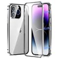 iPhone 15 Pro - Stilrent Magnetiskt Dubbelsidigt Skal Silver