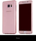 Samsung S8+ Dubbelsidigt silikonfodral med TOUCHFUNKTION Rosa