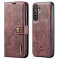 Miniatyrbilde 9 av 11: Samsung Galaxy S24 - 2-i-1 Plånboksfodral i Premium Läder Grå